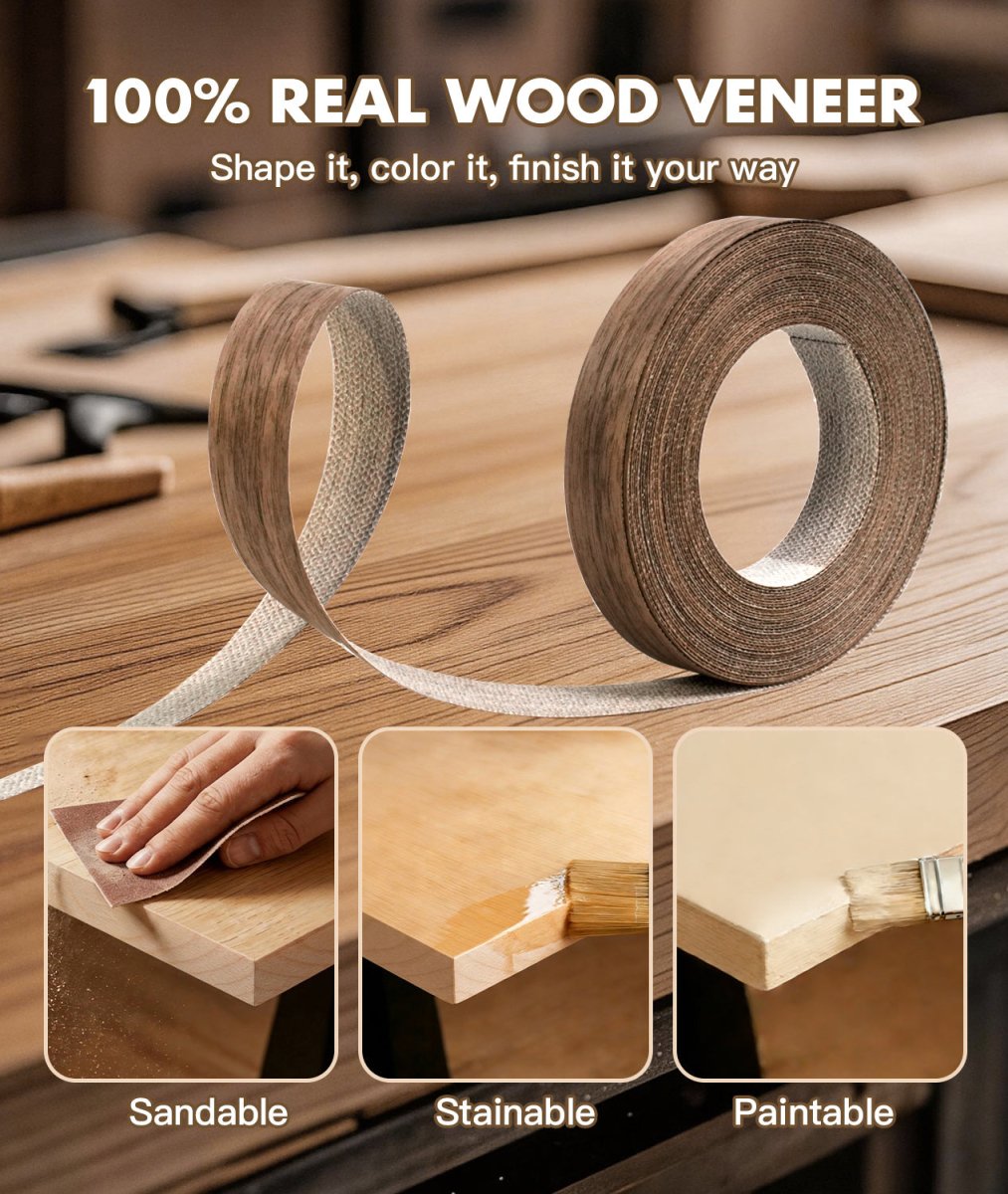 Black Walnut Edge Banding – Real Wood Veneer for MDF & Plywood (CT11006V) - CT Edge Band Supply, Inc