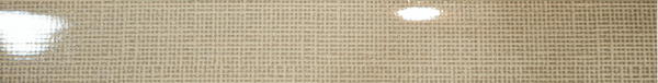 Alvic Textil Plata High Gloss edge banding strip in champagne with a glossy woven textile pattern
