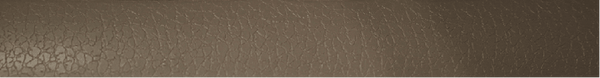 Cleaf Visone Leather edge banding strip in taupe with a leather-like texture