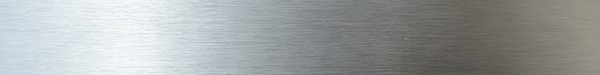 Kronospan Brushed Aluminium edge banding strip in silver with a brushed metal finish