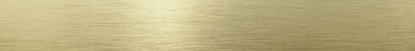 Kronospan Brushed Gold edge banding strip in pale gold with a brushed metal finish