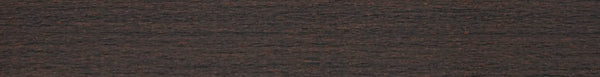 Shinnoki Terra Sapele edge banding strip in dark chocolate brown with a fine woodgrain pattern