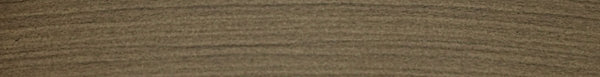 Flat strip of Uniboard Medium Golden Brown Woodgrain edge banding showing a natural woodgrain pattern