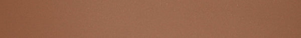 Flat strip of Uniboard Terracotta Orange Solid edge banding showing a smooth solid-color surface