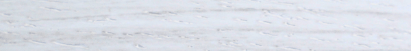 Flat strip of Wilsonart White Stone-Look edge banding showing a soft grey marble veining