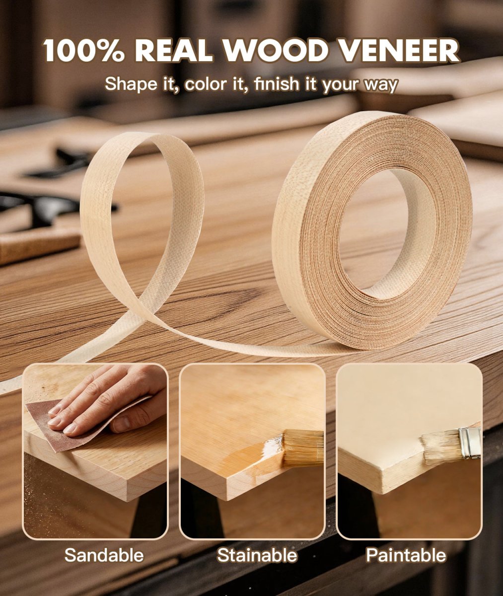 Natural Maple Edge Banding – Real Wood Veneer for MDF & Plywood (CT11004V) - CT Edge Band Supply, Inc
