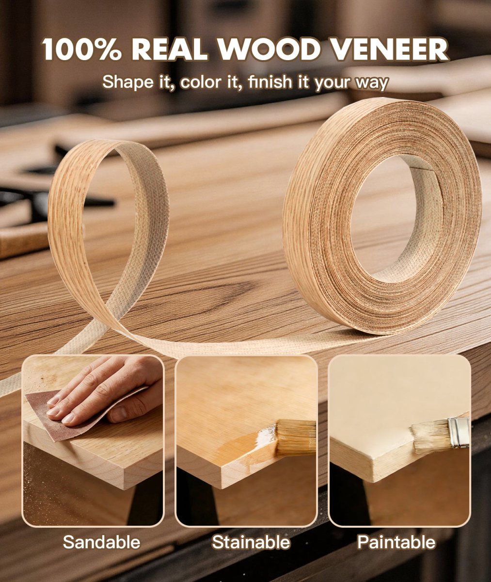 Red Oak Edge Banding – Real Wood Veneer for MDF & Plywood (CT11003V) - CT Edge Band Supply, Inc
